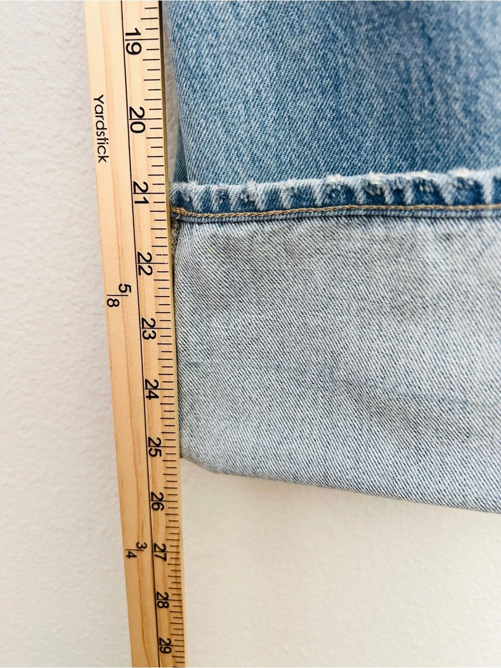 Citizens Of Humanity Ayla Baggy Cuffed Crop Jeans Blue Denim Women's Size 26 - Picture 14 of 16